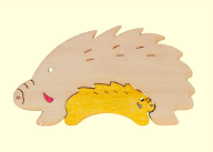 組み木　干支亥