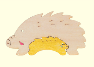 組み木　干支亥