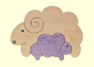 組み木　干支未