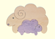 組み木　干支未