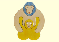 組み木　干支申