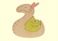 組み木　干支辰