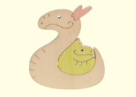 組み木　干支辰