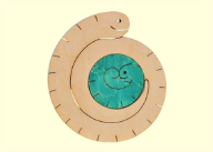 組み木　干支巳