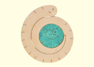 組み木　干支巳