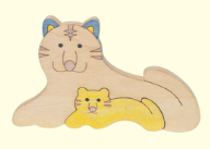 組み木　干支寅年