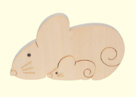 組み木　干支子年