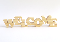welcome組み木